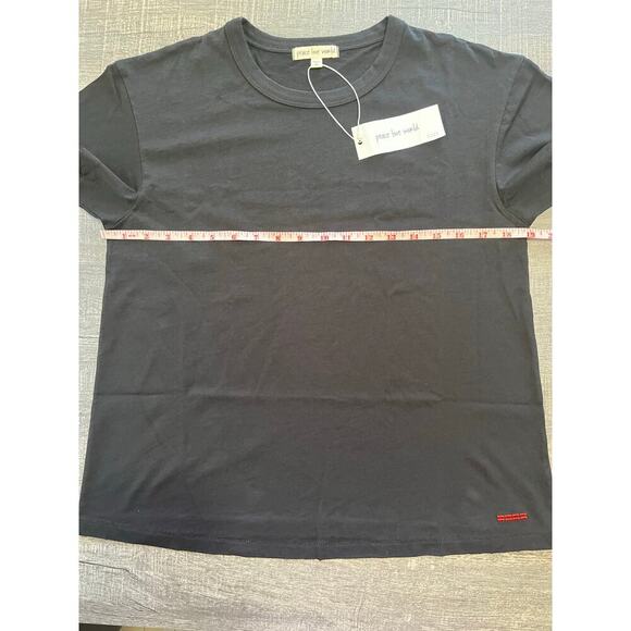 Peace Love World Women's Core Signature Tee, Black, Size XS NWT - Picture 5 of 8